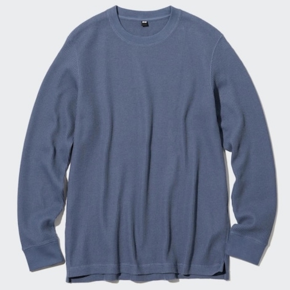 Uniqlo Waffle Crew Long Sleeve - Xl